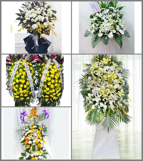 山西忻州静乐县神峪沟乡白事花篮预定